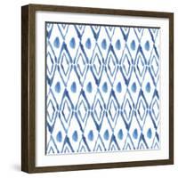 Indigo Diamonds-Aimee Wilson-Framed Art Print