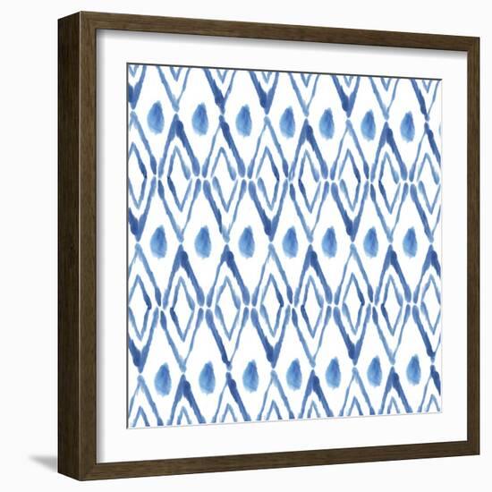 Indigo Diamonds-Aimee Wilson-Framed Art Print