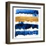 Indigo Drips-Patricia Pinto-Framed Art Print