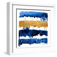 Indigo Drips-Patricia Pinto-Framed Art Print