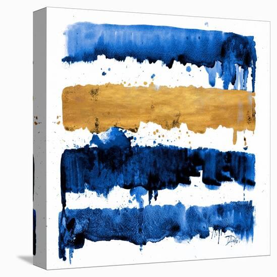 Indigo Drips-Patricia Pinto-Stretched Canvas