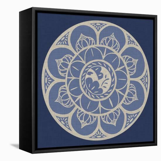 Indigo Earthenware I-Chariklia Zarris-Framed Stretched Canvas