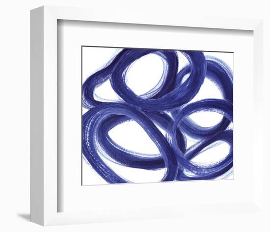 Indigo Ellipses-Inuit-Framed Art Print