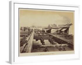 Indigo factory , 1877-Oscar Jean Baptiste Mallitte-Framed Giclee Print