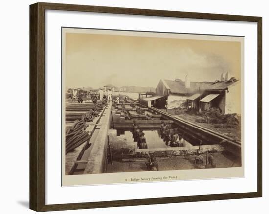 Indigo factory , 1877-Oscar Jean Baptiste Mallitte-Framed Giclee Print