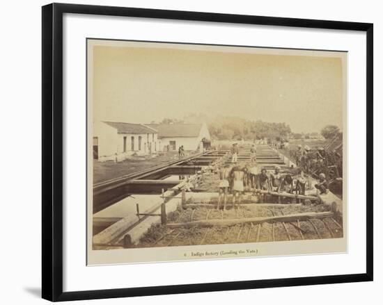 Indigo factory , 1877-Oscar Jean Baptiste Mallitte-Framed Premium Giclee Print