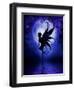 Indigo Fairy-Julie Fain-Framed Art Print