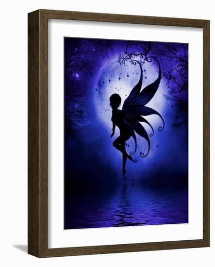 Indigo Fairy-Julie Fain-Framed Art Print