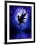 Indigo Fairy-Julie Fain-Framed Art Print