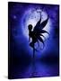 Indigo Fairy-Julie Fain-Stretched Canvas