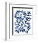 Indigo Fallen Leaves II-Emma Scarvey-Framed Art Print