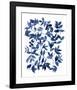 Indigo Fallen Leaves II-Emma Scarvey-Framed Art Print