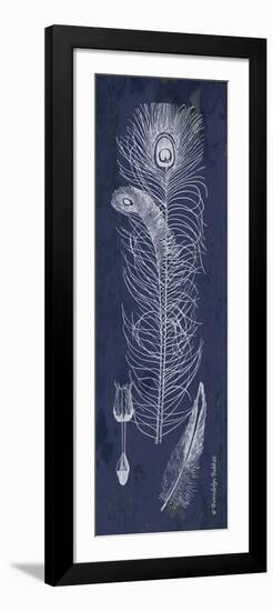 Indigo Feathers II-Gwendolyn Babbitt-Framed Art Print