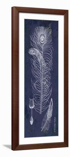 Indigo Feathers II-Gwendolyn Babbitt-Framed Premium Giclee Print