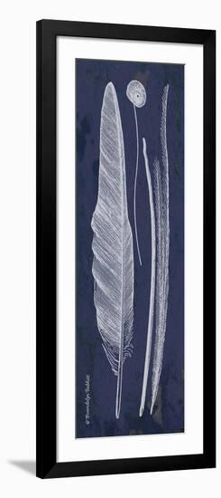 Indigo Feathers III-Gwendolyn Babbitt-Framed Art Print