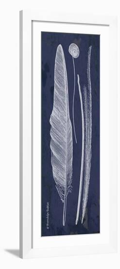 Indigo Feathers III-Gwendolyn Babbitt-Framed Premium Giclee Print