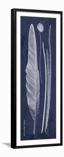 Indigo Feathers III-Gwendolyn Babbitt-Framed Premium Giclee Print