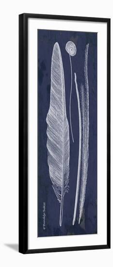 Indigo Feathers III-Gwendolyn Babbitt-Framed Art Print