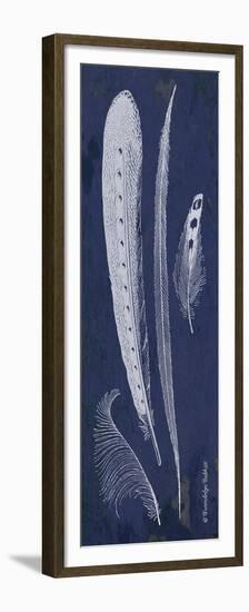 Indigo Feathers IV-Gwendolyn Babbitt-Framed Premium Giclee Print