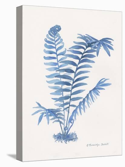 Indigo Fern III-Gwendolyn Babbitt-Stretched Canvas