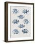 Indigo Fishes-Aimee Wilson-Framed Art Print