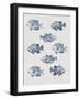 Indigo Fishes-Aimee Wilson-Framed Art Print