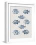 Indigo Fishes-Aimee Wilson-Framed Art Print