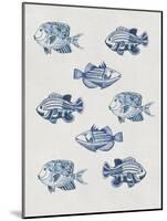 Indigo Fishes-Aimee Wilson-Mounted Art Print