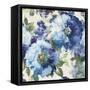 Indigo Floral Gallery-Hugo Wild-Framed Stretched Canvas