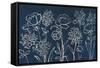Indigo Floral I-Silvia Vassileva-Framed Stretched Canvas