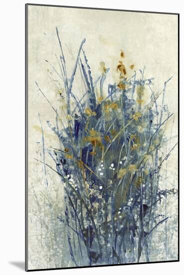 Indigo Floral I-Tim O'toole-Mounted Art Print