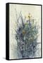 Indigo Floral I-Tim O'toole-Framed Stretched Canvas