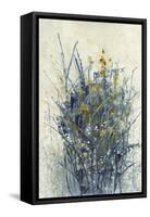 Indigo Floral I-Tim O'toole-Framed Stretched Canvas