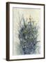 Indigo Floral I-Tim O'toole-Framed Art Print