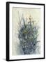 Indigo Floral I-Tim O'toole-Framed Art Print