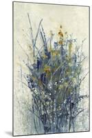 Indigo Floral I-Tim O'toole-Mounted Art Print