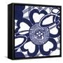 Indigo Floral Katagami II-Vision Studio-Framed Stretched Canvas