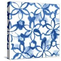 Indigo Floral-Aimee Wilson-Stretched Canvas