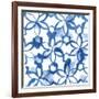 Indigo Floral-Aimee Wilson-Framed Art Print