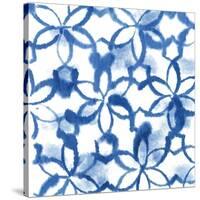 Indigo Floral-Aimee Wilson-Stretched Canvas