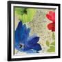 Indigo Flower I-Sloane Addison  -Framed Art Print