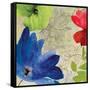 Indigo Flower I-Sloane Addison  -Framed Stretched Canvas