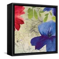 Indigo Flower II-Sloane Addison  -Framed Stretched Canvas