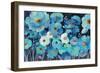 Indigo Flowers-Silvia Vassileva-Framed Premium Giclee Print