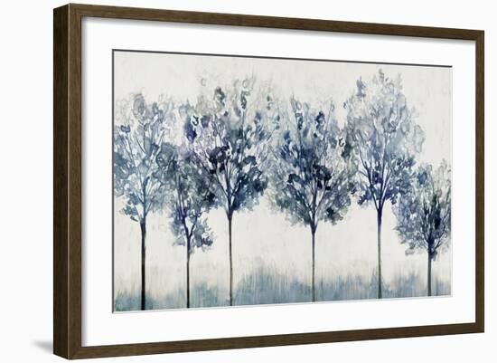 Indigo Forest Light-Isabelle Z-Framed Art Print