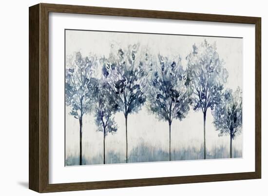 Indigo Forest Light-Isabelle Z-Framed Art Print