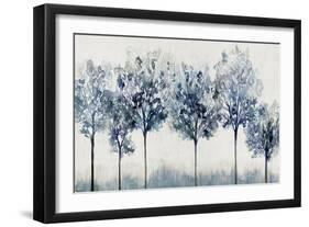 Indigo Forest Light-Isabelle Z-Framed Art Print