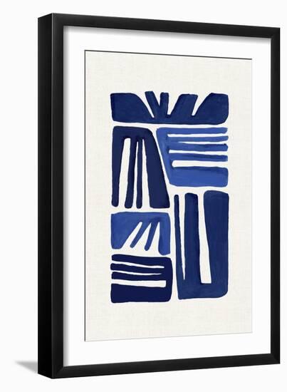 Indigo Form I-Eva Watts-Framed Art Print