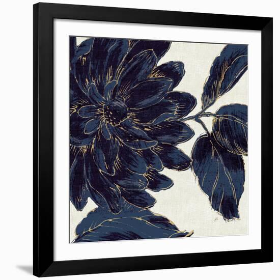 Indigo Garden I-Daphne Brissonnet-Framed Art Print