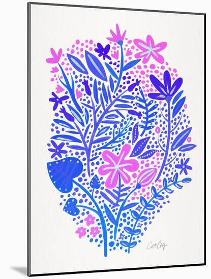 Indigo Garden-Cat Coquillette-Mounted Giclee Print